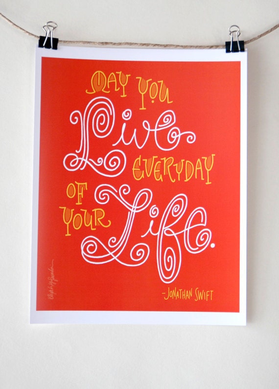 Jonathan Swift Quote - Digital Print Mini Poster