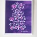 St Francis Quote - Digital Print Mini Poster