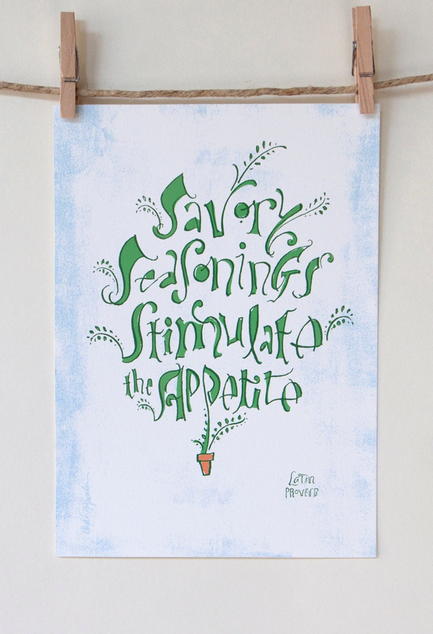 Latin Proverb - Giclee