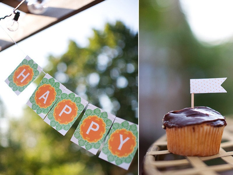 Doily Paper Party Banner - Choose event