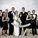 Personalized Just Married Sunshine Paper Garland Party Banner Great for Weddings