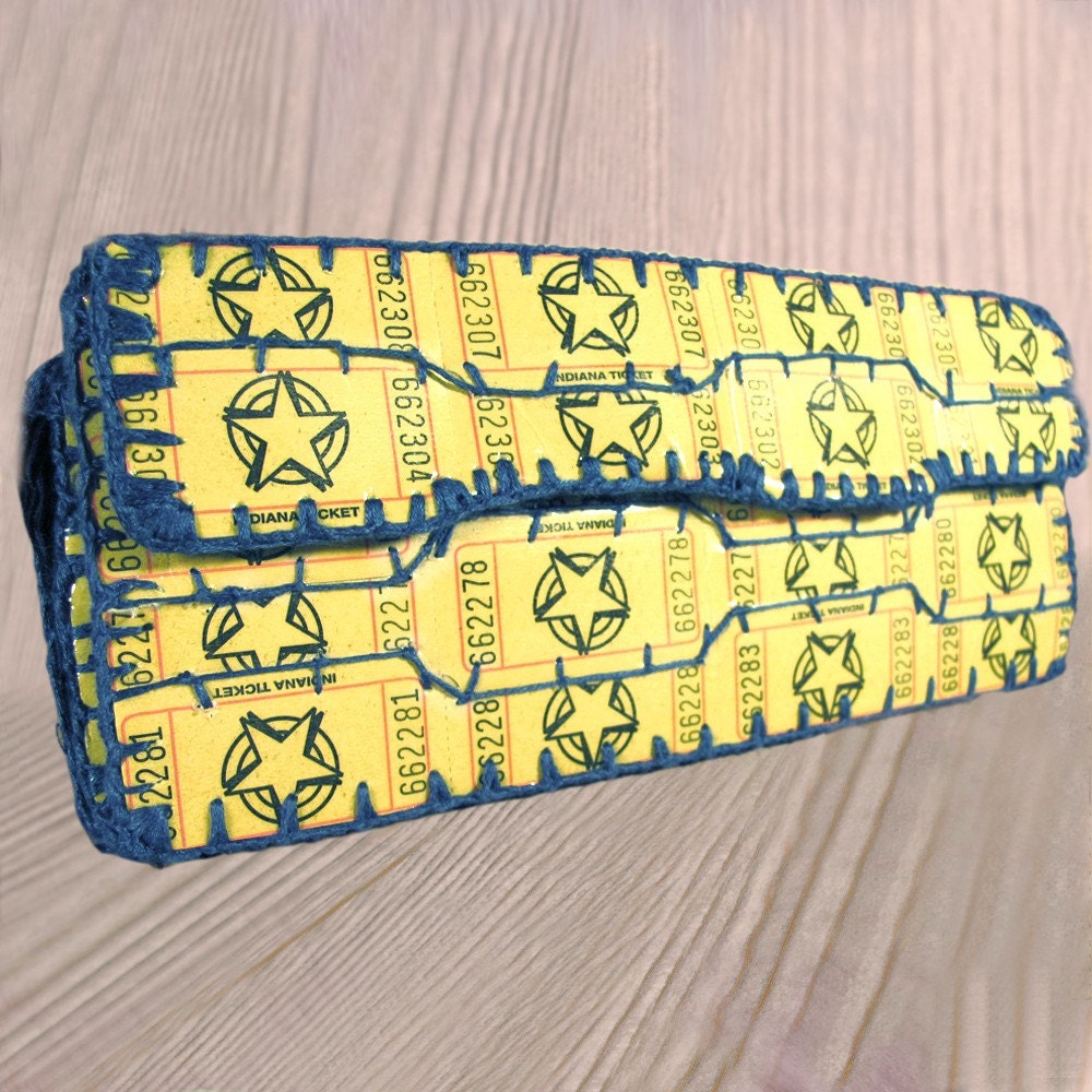 Yellow Raffle Ticket Wallet