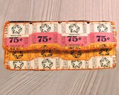 Orange, Pink and White Raffle Ticket Wallet