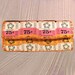 Orange, Pink and White Raffle Ticket Wallet