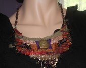 Woven Fiber Necklace