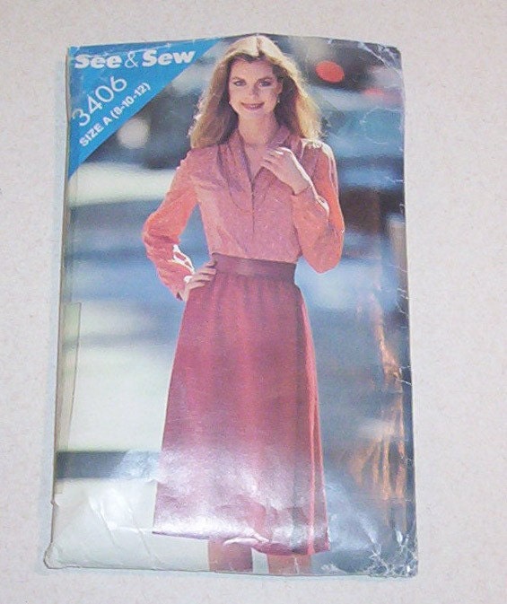 used butterick womens skirt and top sewing pattern by 5luckfarm used sewing patterns 565x673 il 570xN.23491351 Used Sewing Patterns