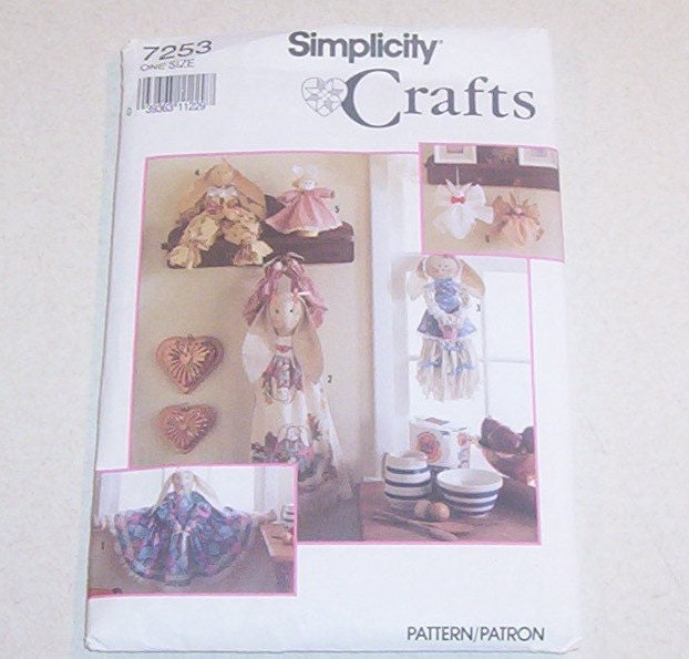 used simplicity bunny crafts sewing pattern 7253 by 5luckfarm used sewing patterns 622x595 il fullxfull.58195107 Used Sewing Patterns