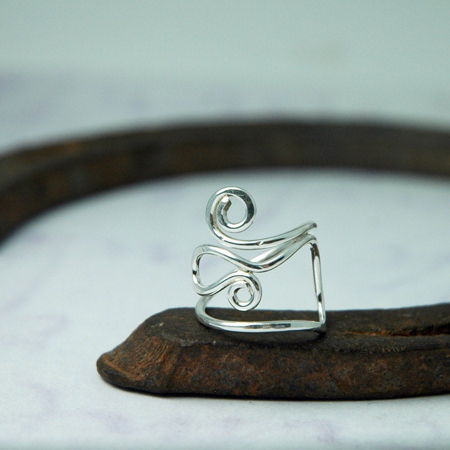 Silver Ring - Statement Ring for the Artist - Calder Inspired - Recycled and Eco Friendly Sterling Silver
