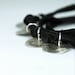 Leather Wrap Bracelet for Mom in Recycled Metal and Black Suede - Hand Stamped and Personalized - Custom- four name disks