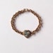 no. 495 - pyrite heart bracelet