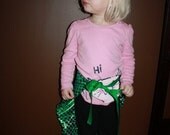 LARGE GREEN SCALE Shimmery Mermaid Tails- instant costume, ready to ship. Ages 4-Adult
