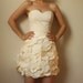SALE--Amanda- Eco Friendly Wedding/Reception/Special Occasion Dress, Made from Recycled Materials