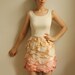 Dallyce- Petal cocktail summer dress Made from Recycled Materials