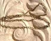 5  Antique Brass Chain Necklaces For Your Pendants 16 to 22in CUSTOM ORDERS AVAILABLE.