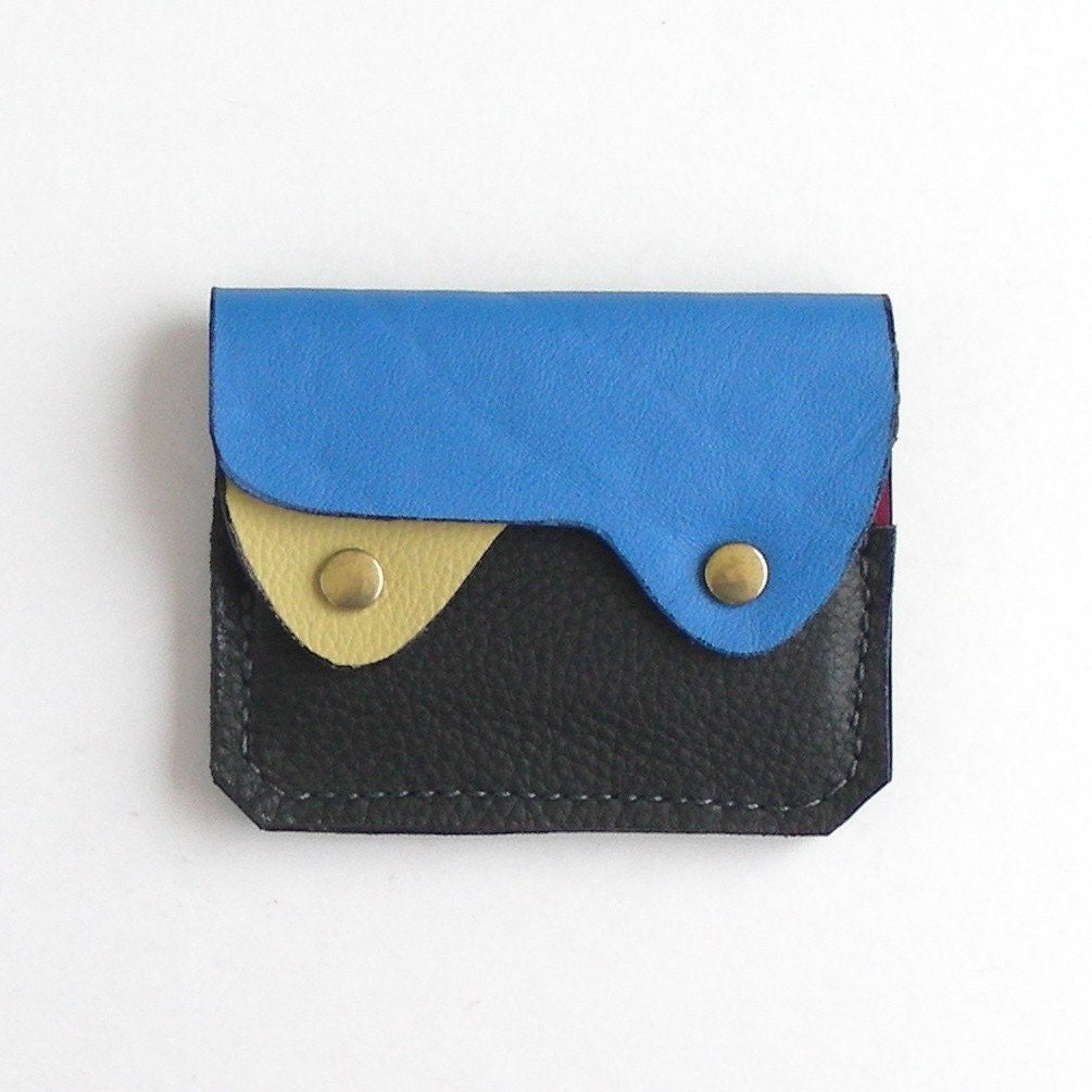 Compact Leather Wallet / Coin Purse/ Card Case