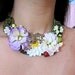 Frogland Necklace Bee Frog Nature Fruits Flowers Statement Lace Feminine Green Swarovski Crystals Leaves Gold Love Bull