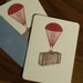 Parachute Suitcase - Gocco Screen-Printed Card 6-Pack