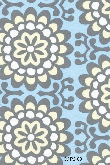 Amy Butler Fabric Lotus line Wallflower Sky Blue 1 yard More Available