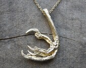 golden bird claw necklace