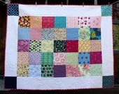 Twin Sized CUSTOM Quilt, Your Choice of Colors. Professionally Quilted. High Quality Designer Cotton Fabric.
