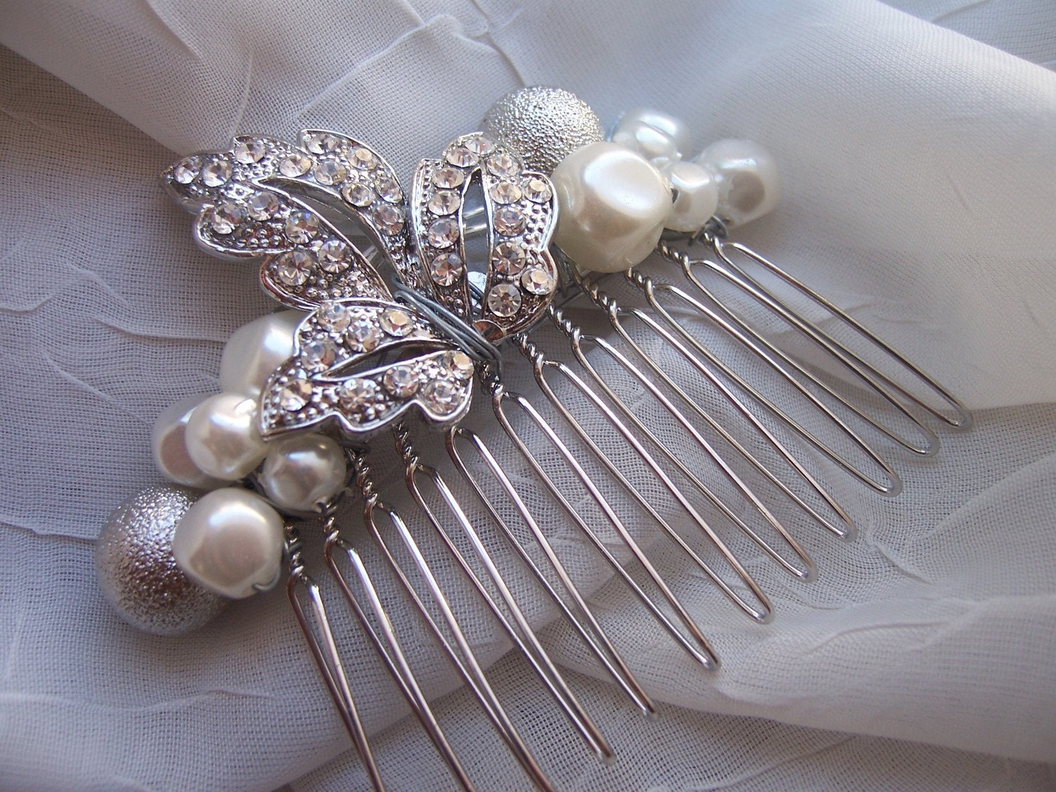 Pearl Bridal Comb