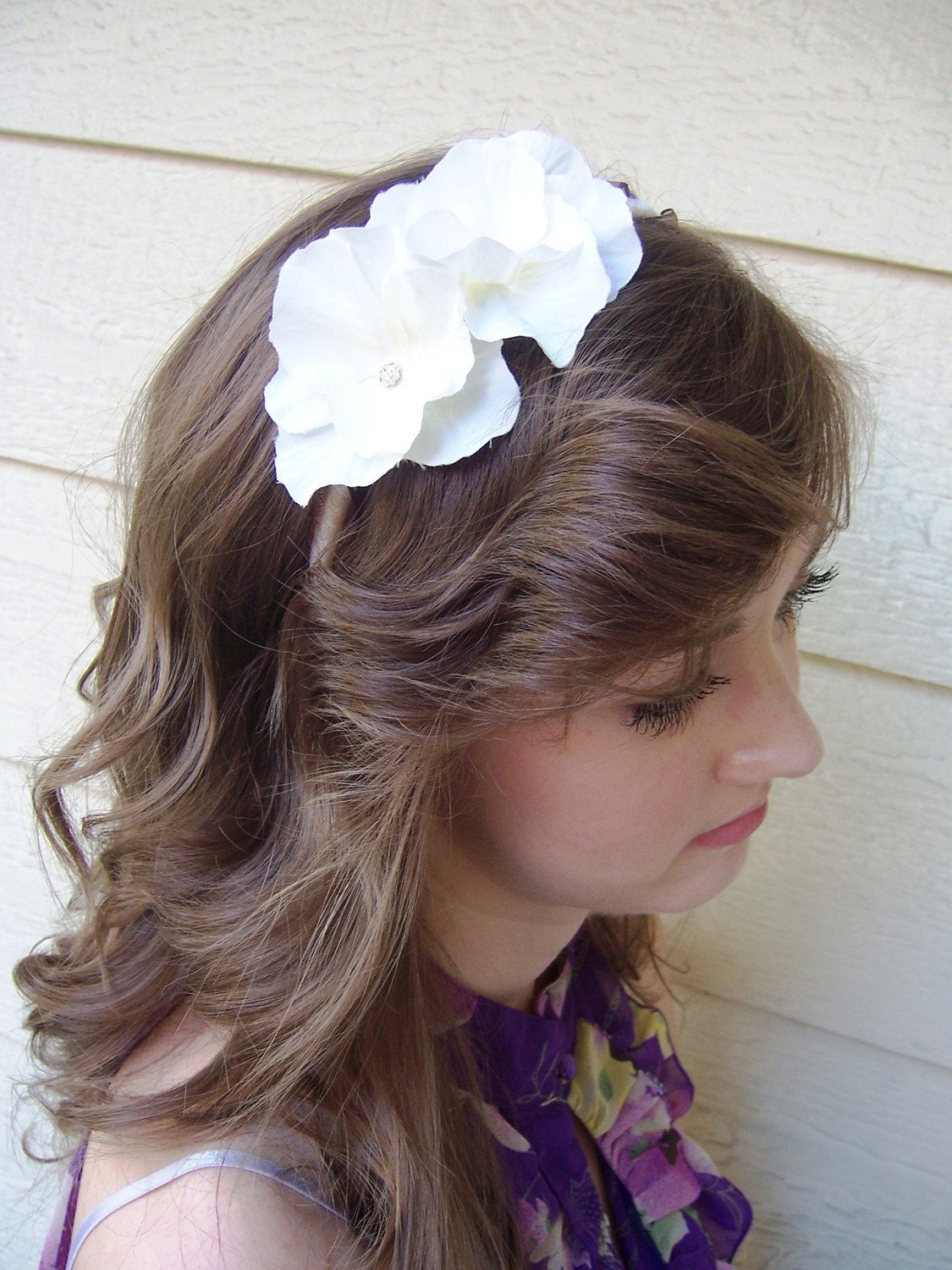 Double Flower Flirty Head Band