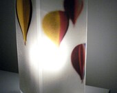 Glass Polaroid Hot Air Balloon Photo Table Lamp - Flying Free - Unique Housewarming Gift, Home Nursery Decor, Baby Shower