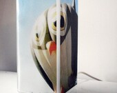 Owl Glass Lamp - Polaroid Photo Table Lamp - Unique Housewarming Gift, Home Nursery Decor, Functional Illuminated Art