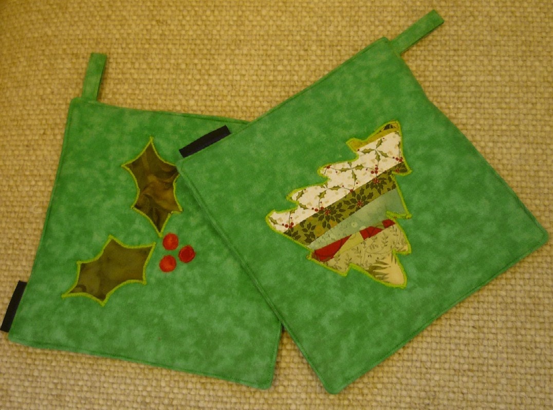 Potholders - Set of 2 Christmas Hot Pads