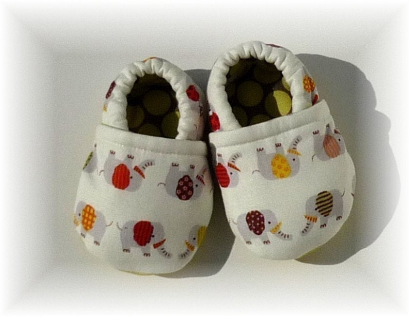 Baby Booties, Crib Shoes - Baby Elephants