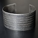 Pi Cuff bracelet etched in sterling silver