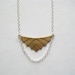 Brass Geometric Necklace, Brass Chevron Necklace, Geometric Jewelry, Modern Brass Jewelry