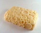 Button Soap  - Milk & Honey Scent - with Goat Milk and Honey
