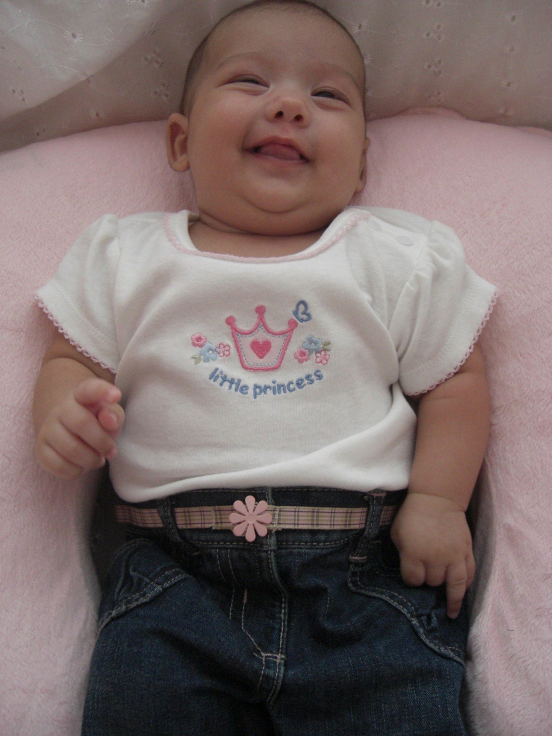 22" Infant Belt-Pink Plaid
