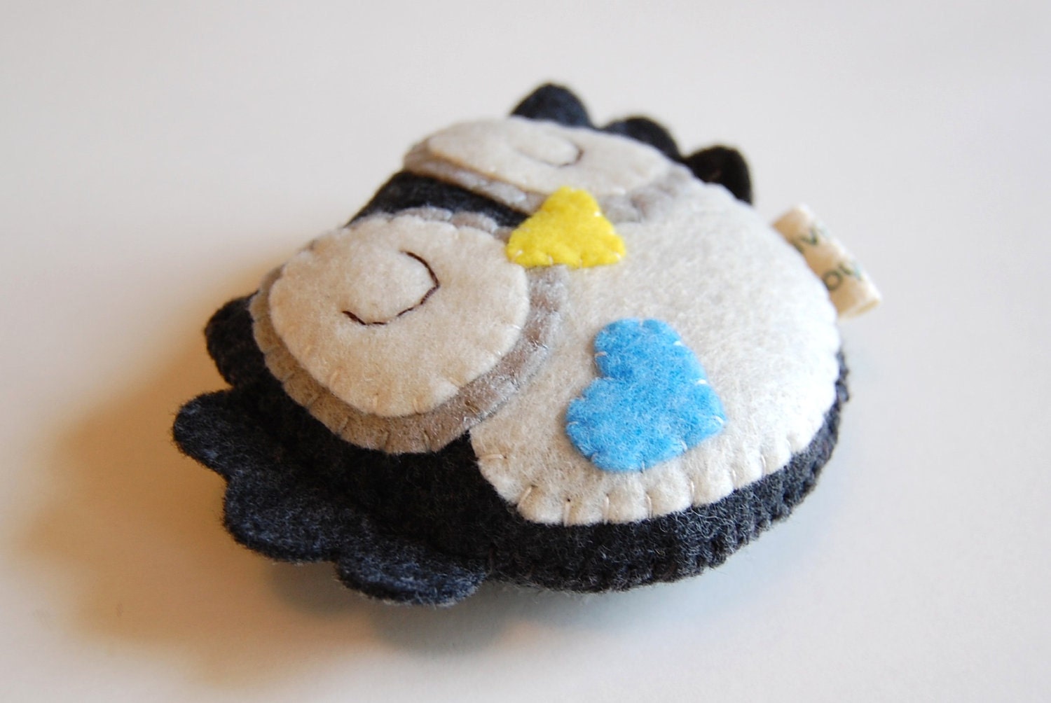 Winter Owl Plush Toy / Eco Friendly Stuffed Owl