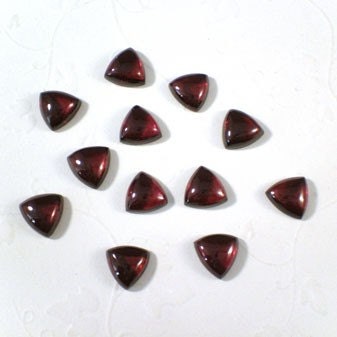 SALE Gemstone Cabochons Garnet Trilliant 8x8mm LAST TWO