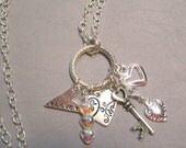 All You Need Is Love - silver heart charm necklace