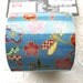 Japanese Fabric Tape Cherry Blossoms Flower Blue