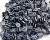 Glass Black and White Handmade Murrini COE 104 Lampwork Elegance