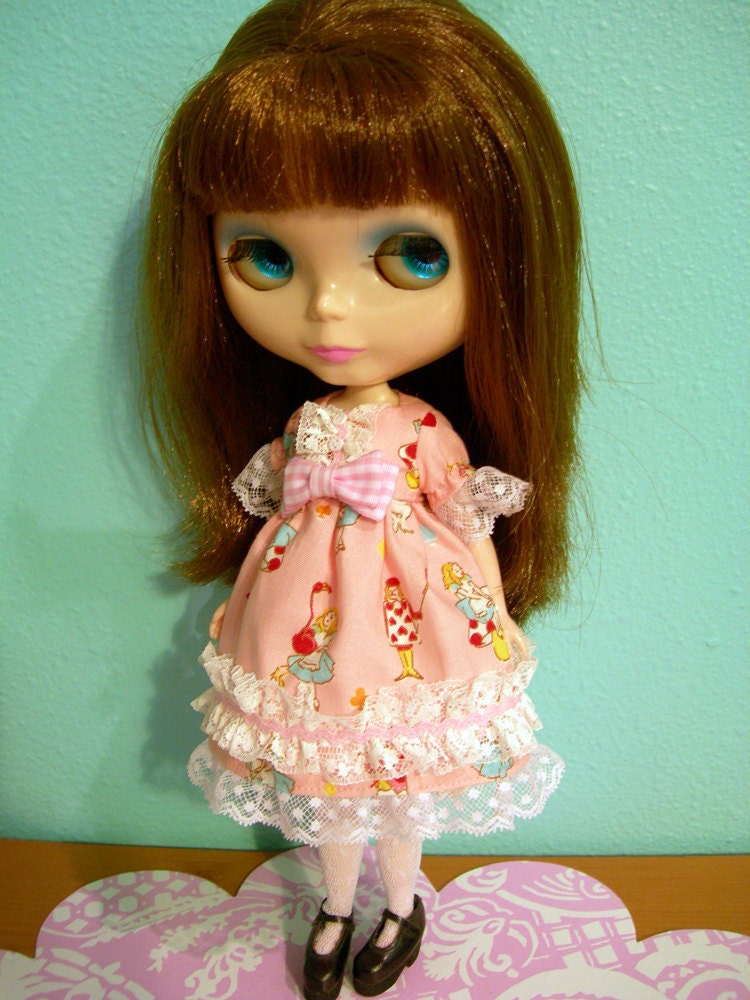 SALE Blythe Pullip Pink Sweet Alice Dress Gothic Lolita