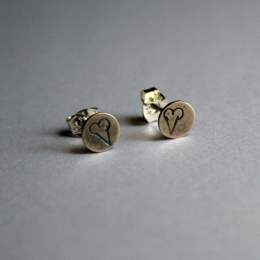 Two Scoops - Earrings (Oxidized)