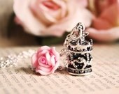 Magic Carrousel Neckace - dainty whimsical jewelry - gift for her under 20usd
