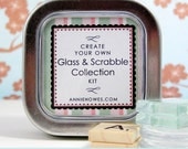 Scrabble and Glass Pendant and Magnet Collection Kit. Create 6 Gorgeous Pieces Using Premium Chiyogami Papers.