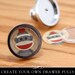 Glamour FX Clear Glass and Drawer Pull Kit. Silver Drawer or Cabinet Knob with Clear Glass Insert. Annie Howes.