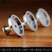 Glamour FX Clear Glass and Drawer Pull Kit. Silver Drawer or Cabinet Knob with Clear Glass Insert. Annie Howes. 5 Pack.
