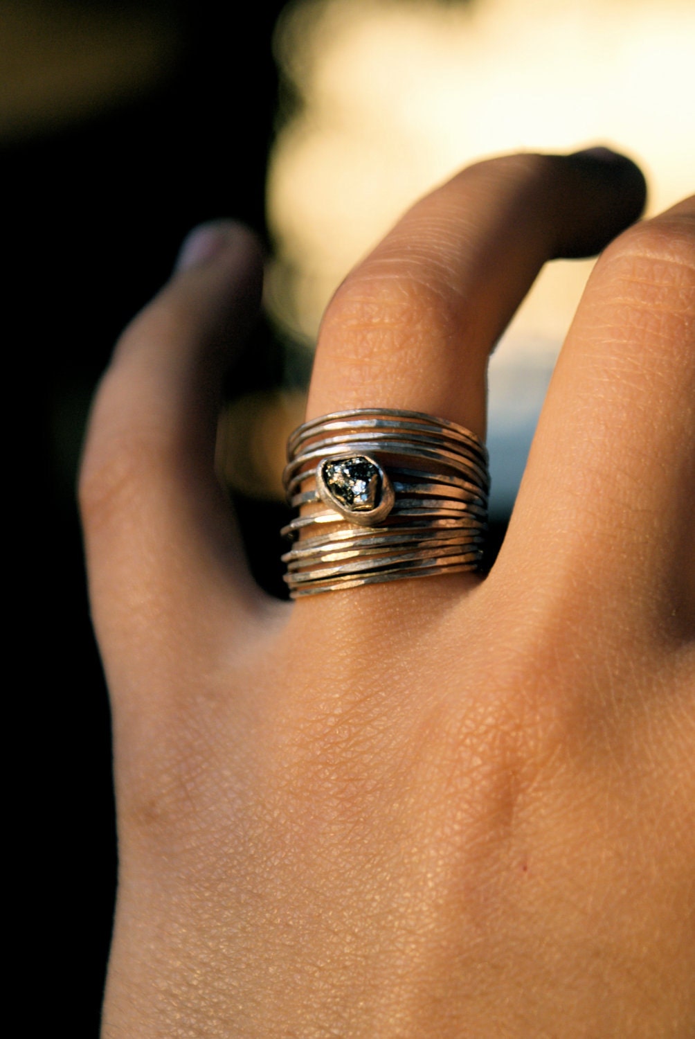 Mini Pyrite Stacking Set of 16 individual rings