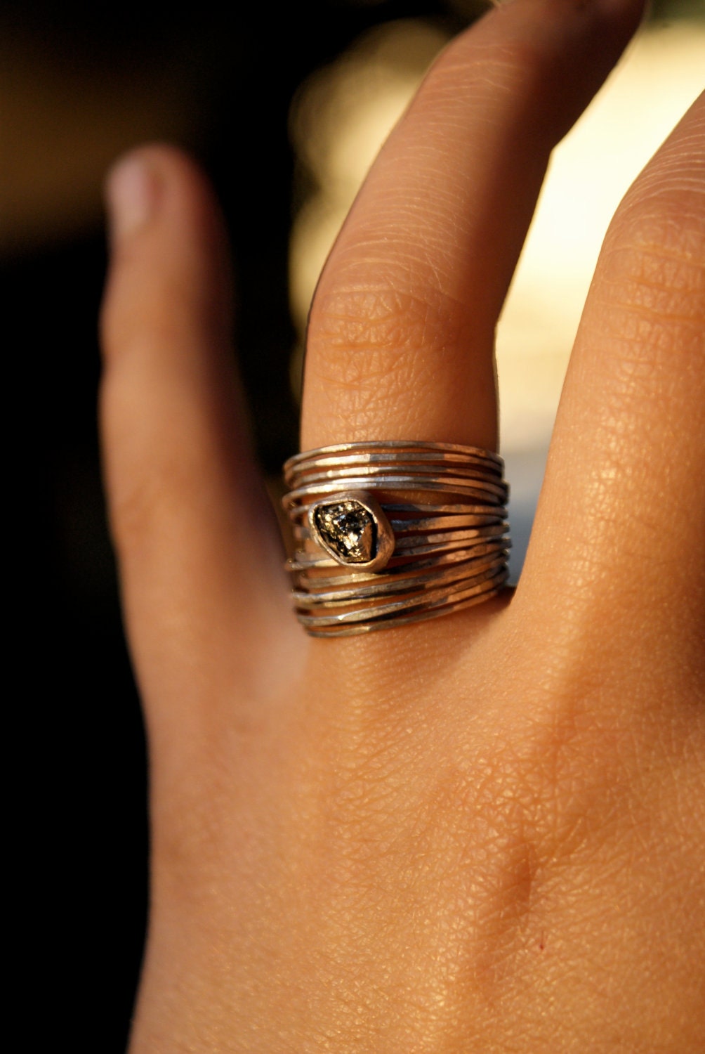 Mini Pyrite Stacking Set of 16 individual rings