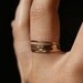 Ultra Thin Gold Filled stacking rings set of 5