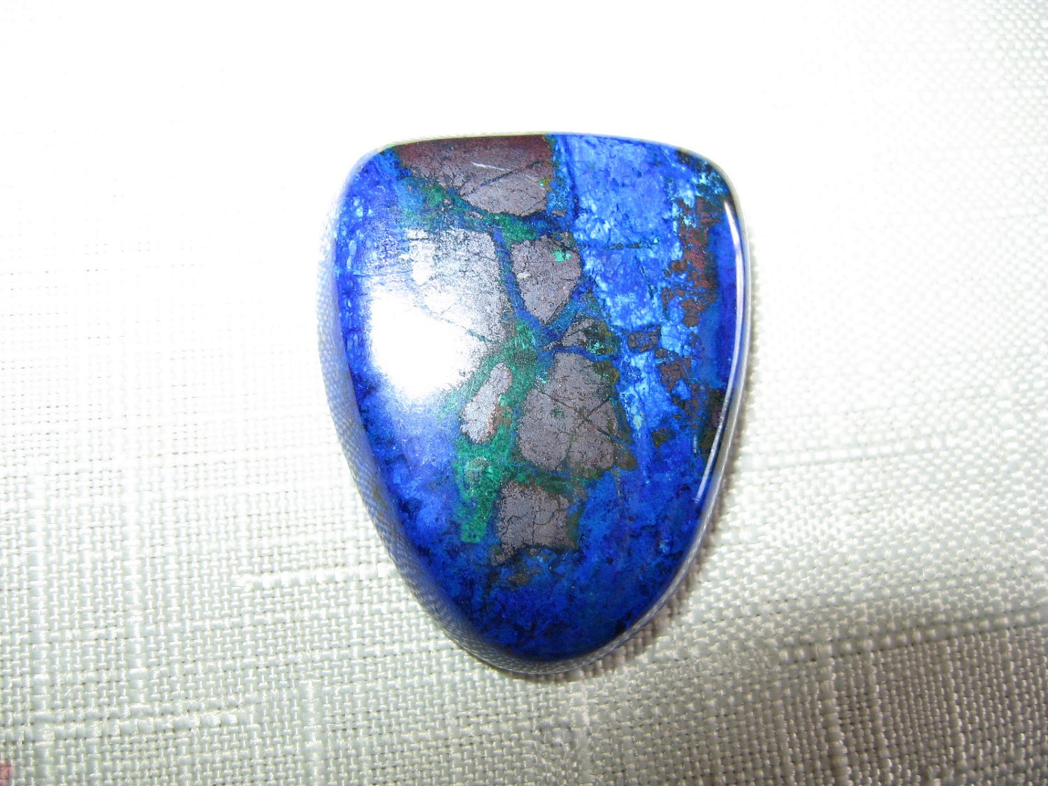 Stone Cabochon Azurite Cooperite