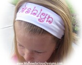 Stretchy Cotton 2" Monogrammed Headband